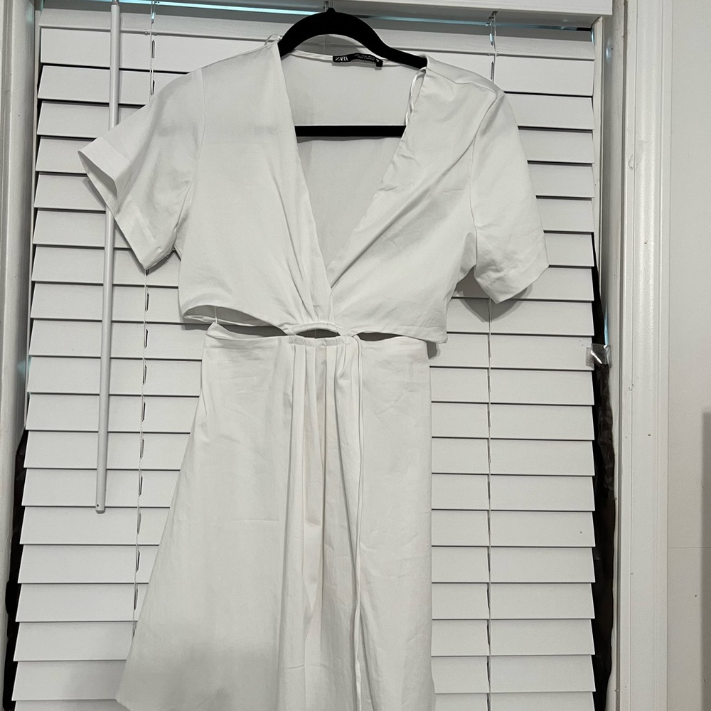 Zara white dress